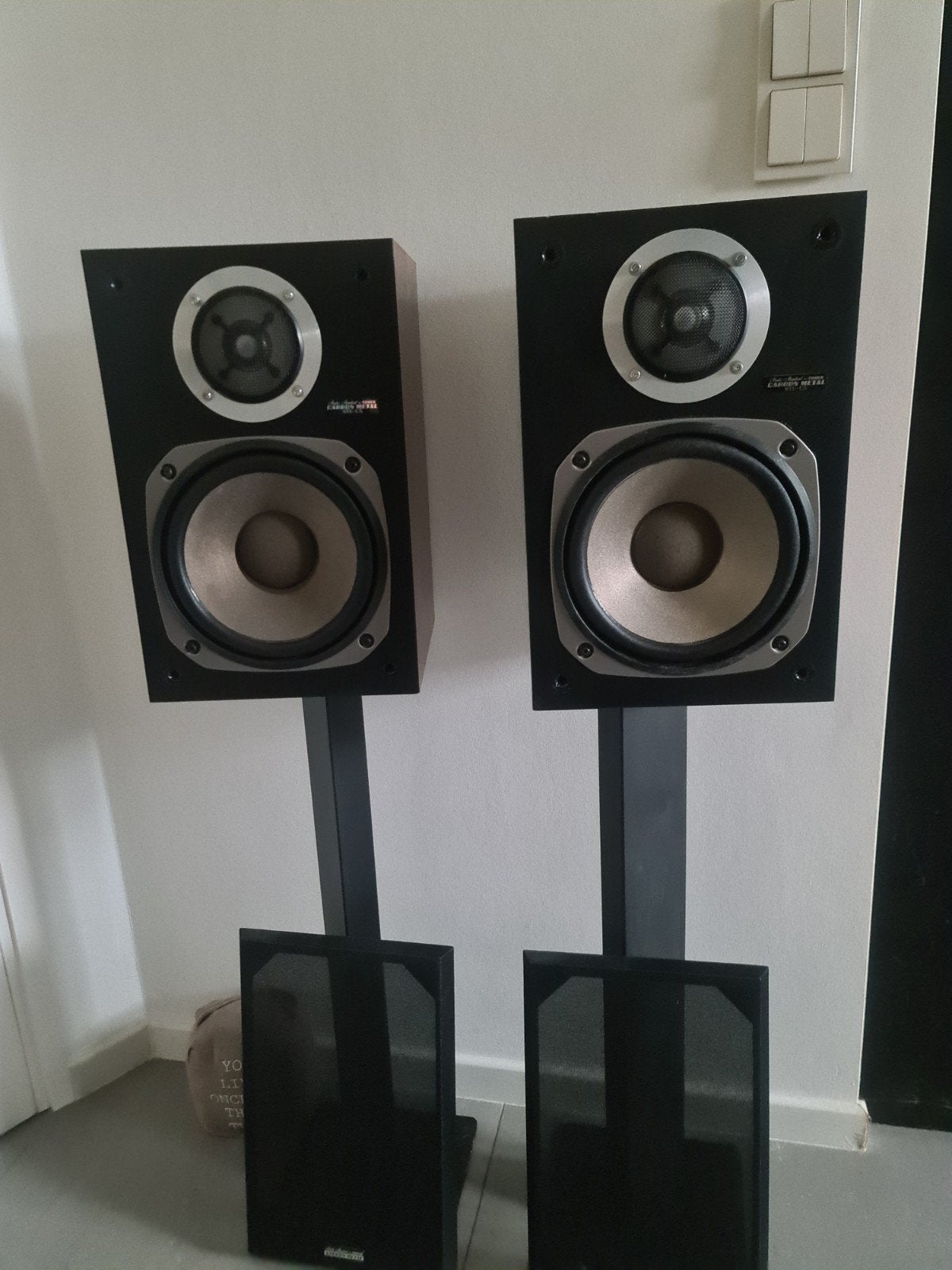 Super vintage en zeldzaam, Zo goed als nieuw, 60 tot 120 watt, Front, Rear of Stereo speakers, Ophalen