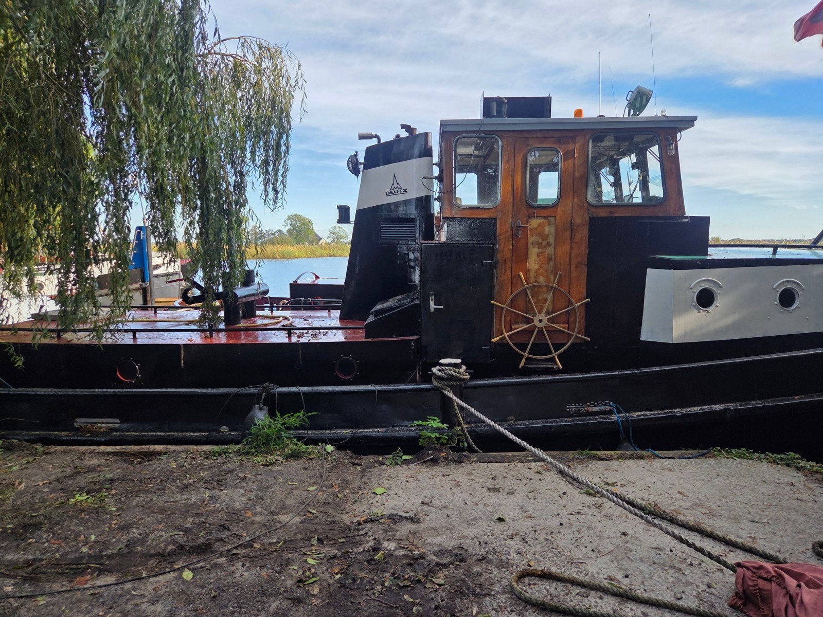 stuurwiel, stuurrad, scheepsantiek, sleepboot, Ophalen of Verzenden, Gebruikt, Overige typen