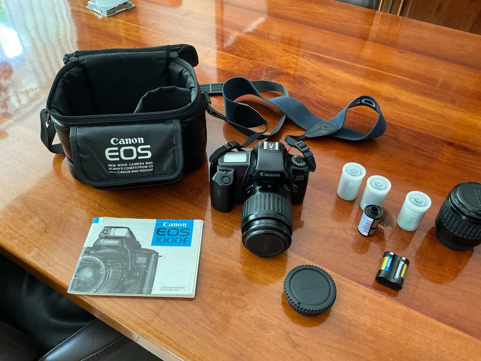Canon EOS 1000F Spiegelreflexcamera met accessoires, Ophalen of Verzenden, Gebruikt, Spiegelreflex, Canon