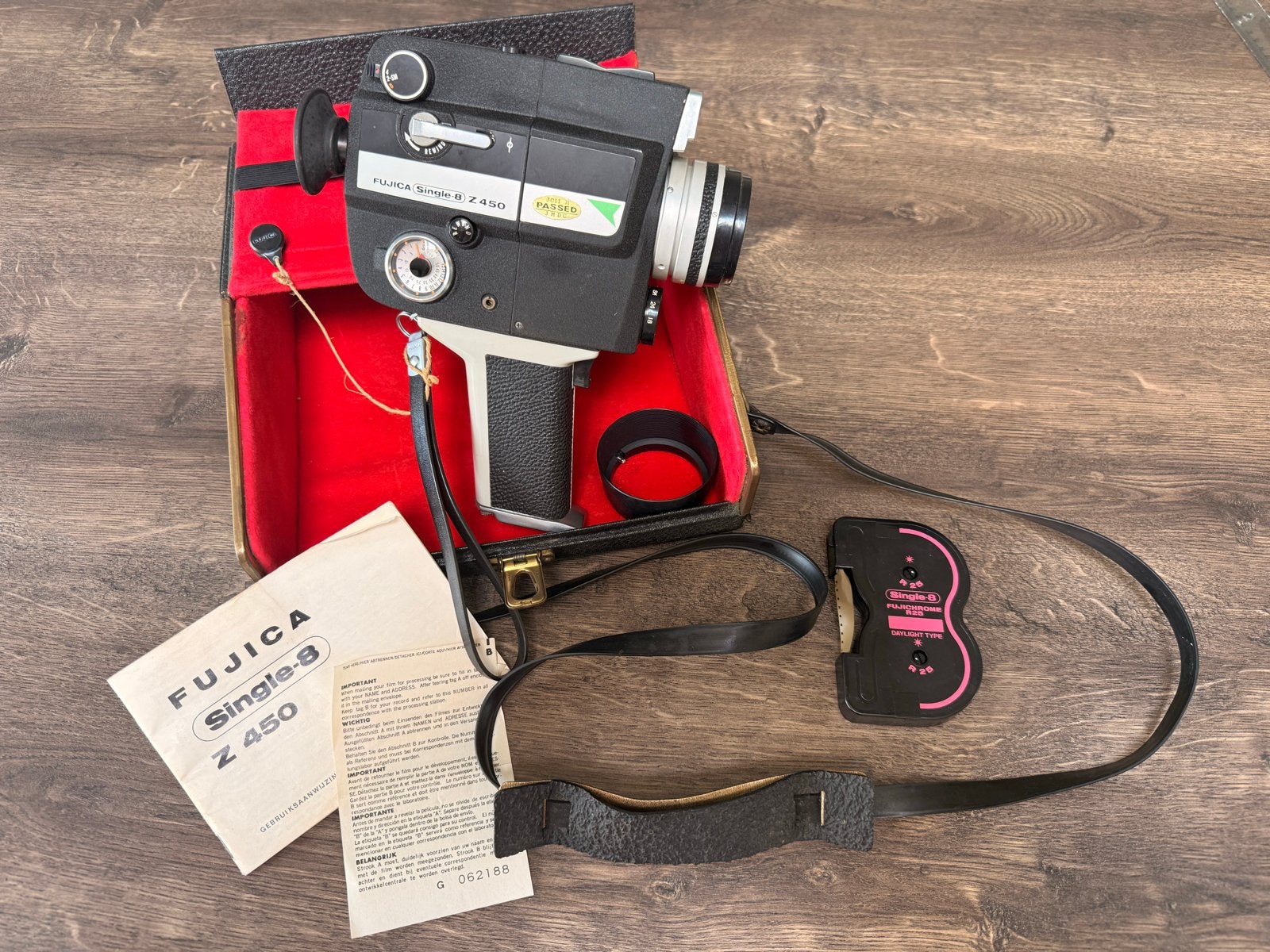 Fujica Single-8 Z450 Filmcamera met koffer en accessoires, Overige merken, Overige soorten, Ophalen of Verzenden, Zo goed als nieuw