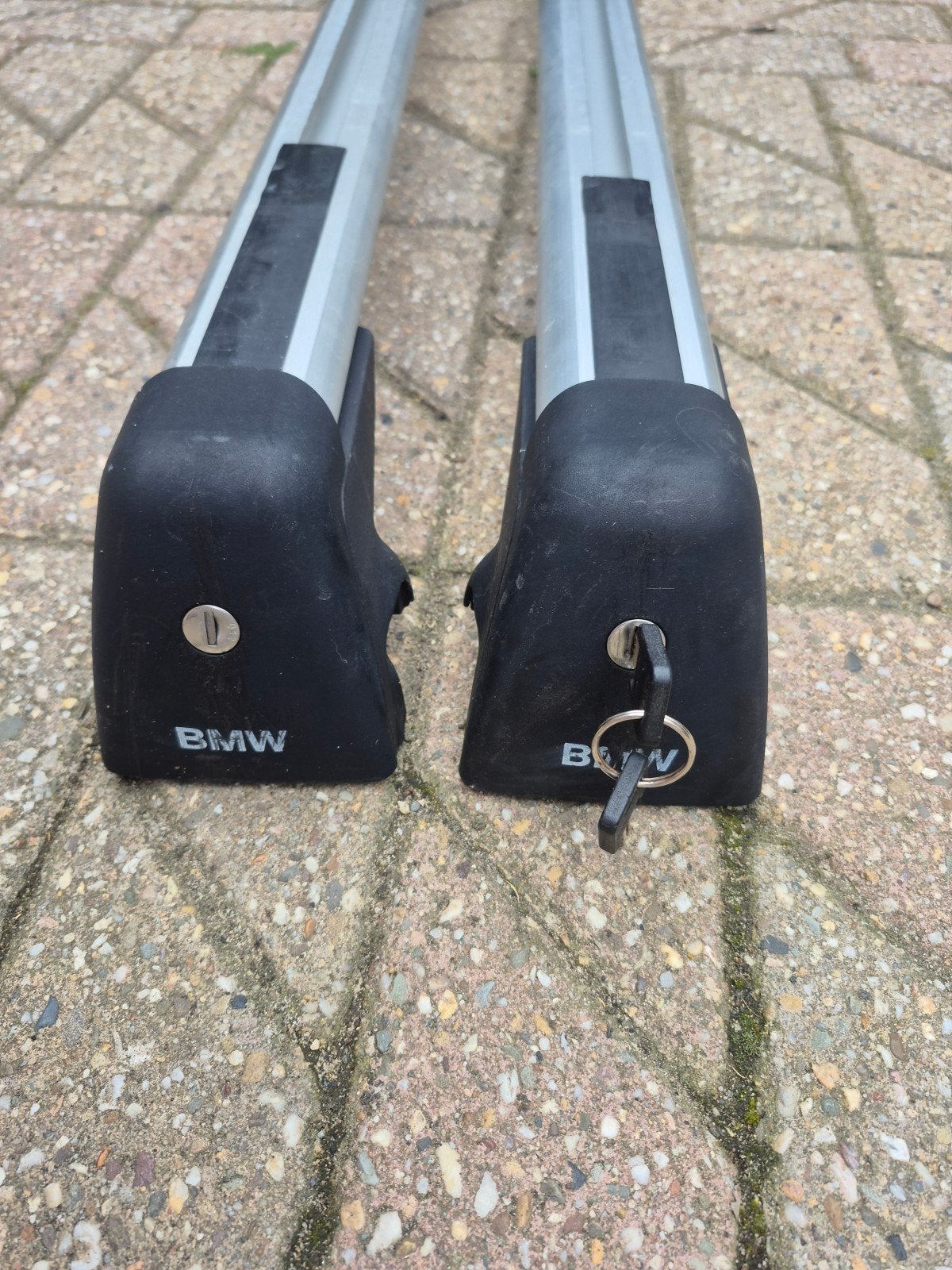 Originele BMW 3 Serie E91 dakdragers (lage dakrails), Ophalen