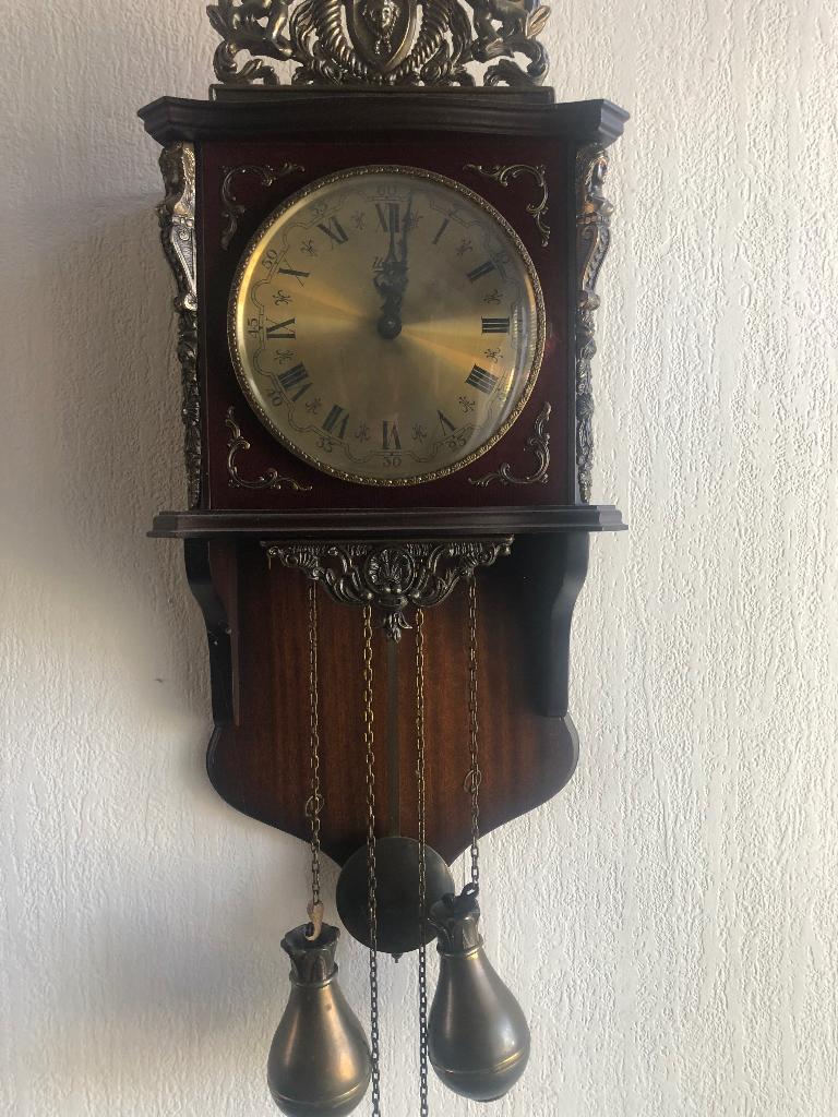 Wandklok antiek, Antiek en Kunst, Ophalen of Verzenden