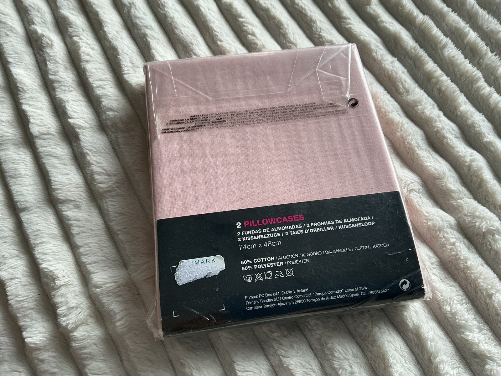 Primark Home Roze Kussenslopen (2 stuks) - Nieuw, Huis en Inrichting, Ophalen, Overige maten, Hoeslaken of Sloop, Katoen