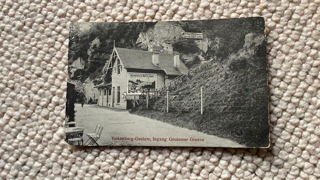 Ansichtkaart Valkenburg-Geulem Ingang Geulemer Groeve. 1914, Ophalen of Verzenden, Voor 1920, Gelopen, Limburg