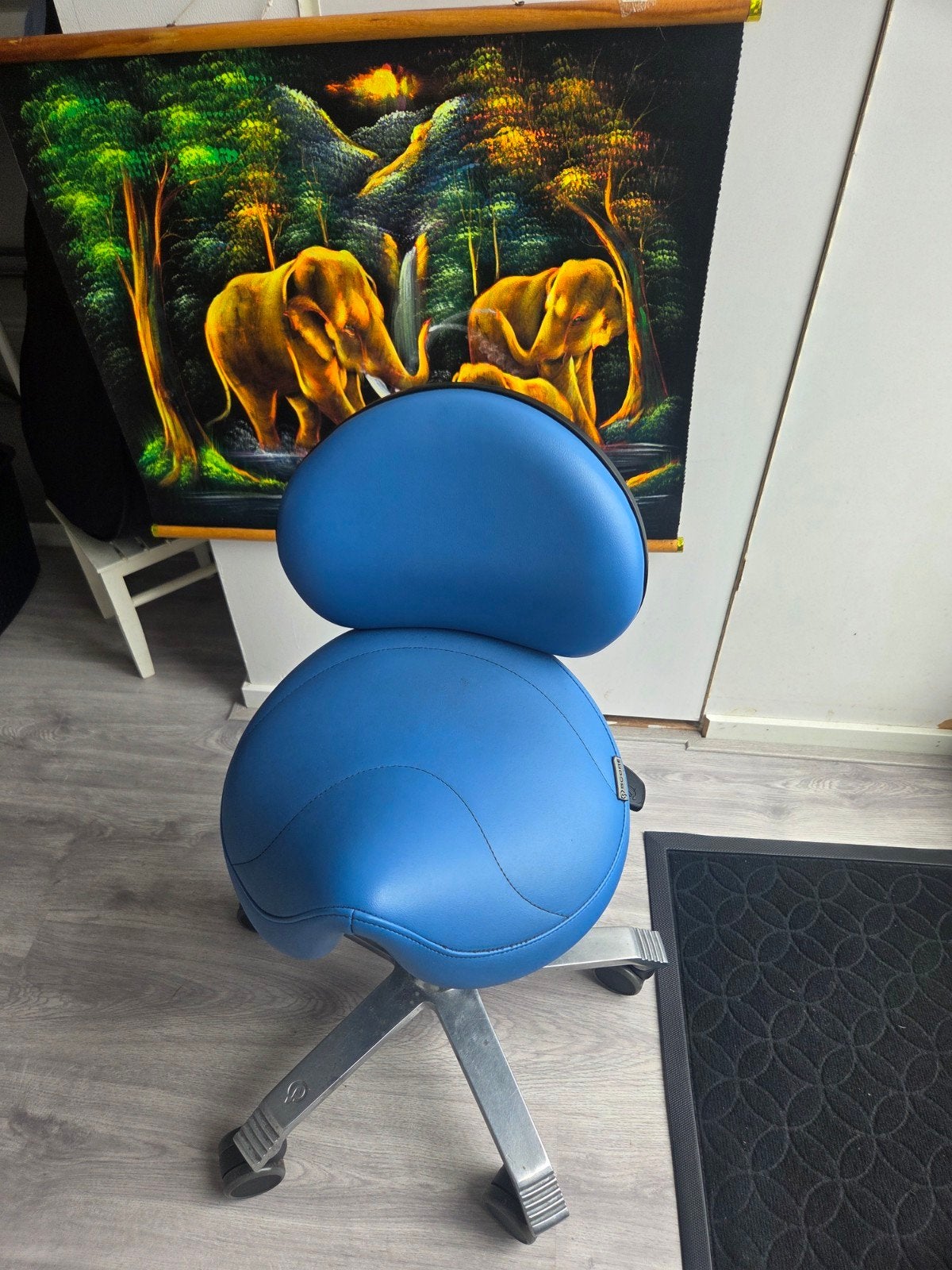 Tabouret Caramba Italia Royale Azuro Blauw - Ergonomisch, Ophalen of Verzenden