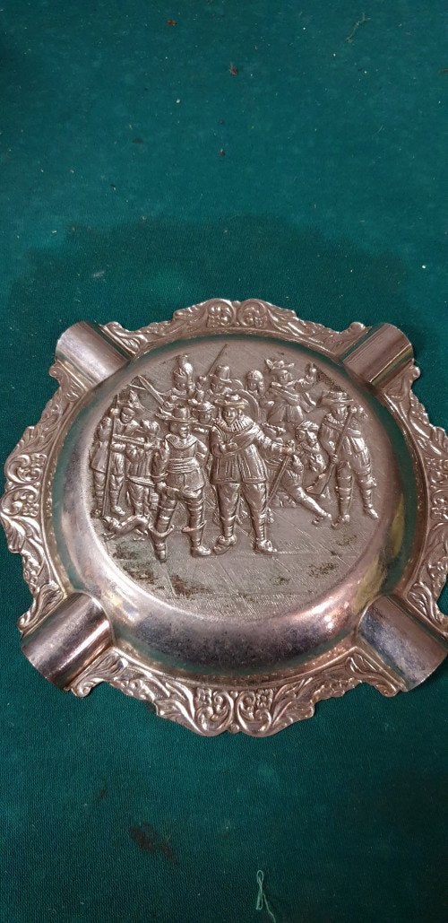 asbak vintage verguld, Ophalen of Verzenden, 'T Olde Gre-j, Info@toldegrej.nl, Endepoelstraat 20f Didam