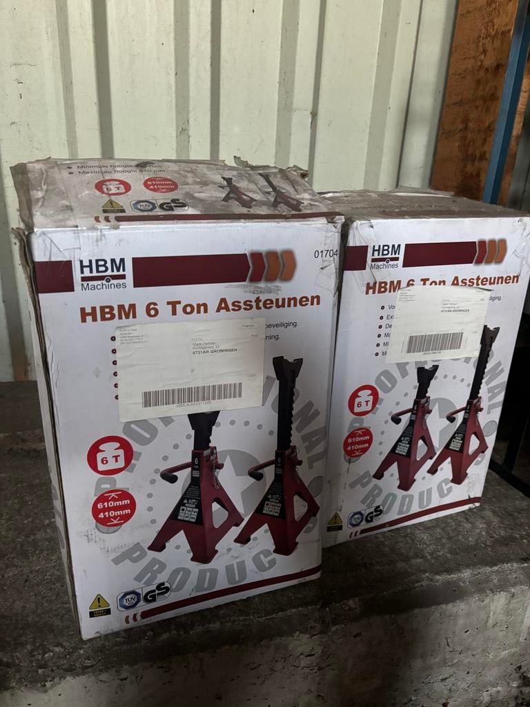 HBM 6 Ton Assteunen - Nieuw in doos, Ophalen of Verzenden, Nieuw