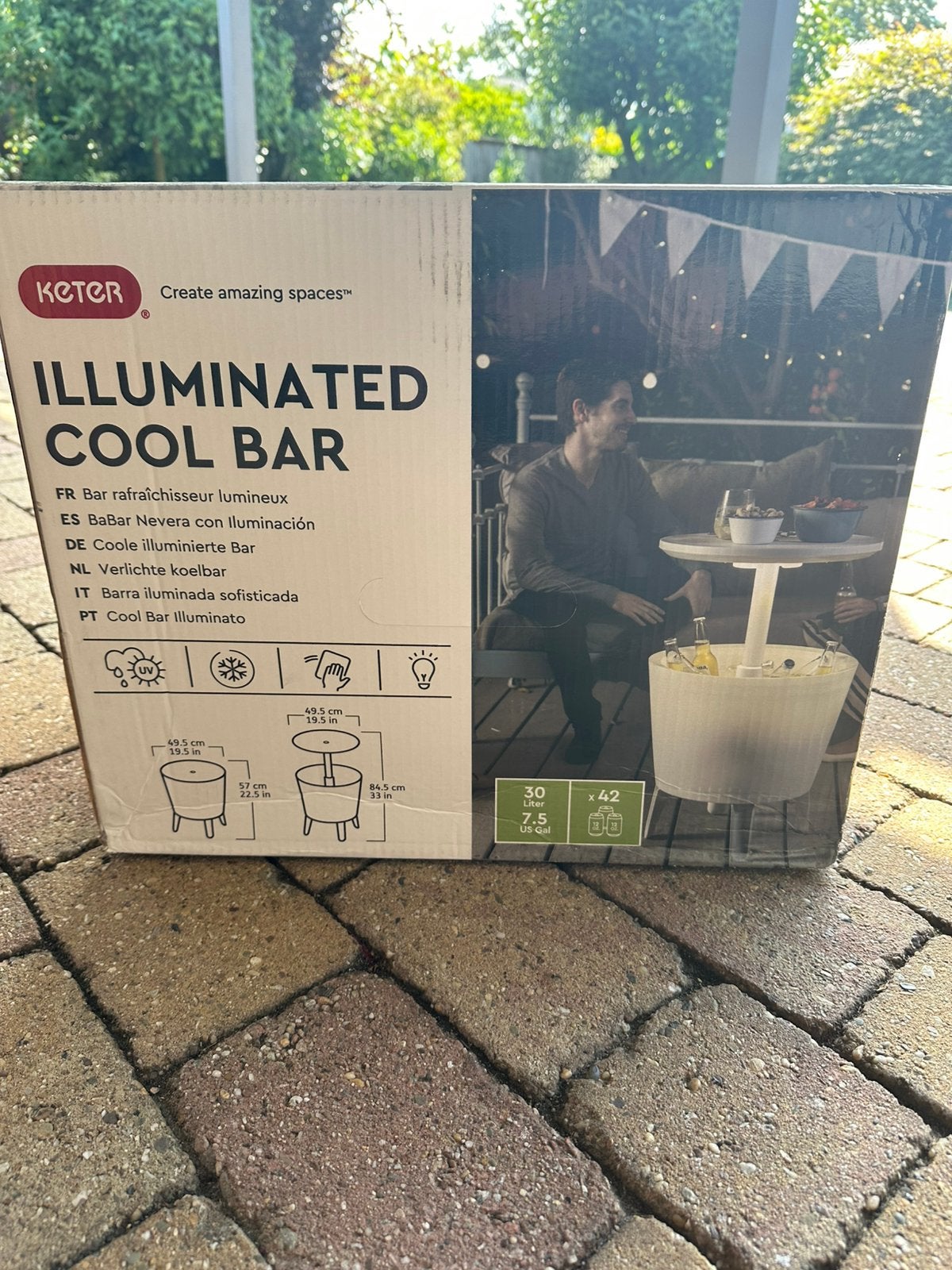 Keter Illuminated Cool Bar, Ophalen of Verzenden, Zo goed als nieuw