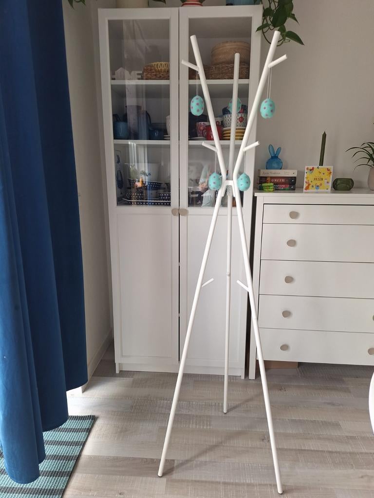 Ikea EKRAR kapstok wit, 169 cm, Ophalen, Nieuw, Metaal, Staande kapstok