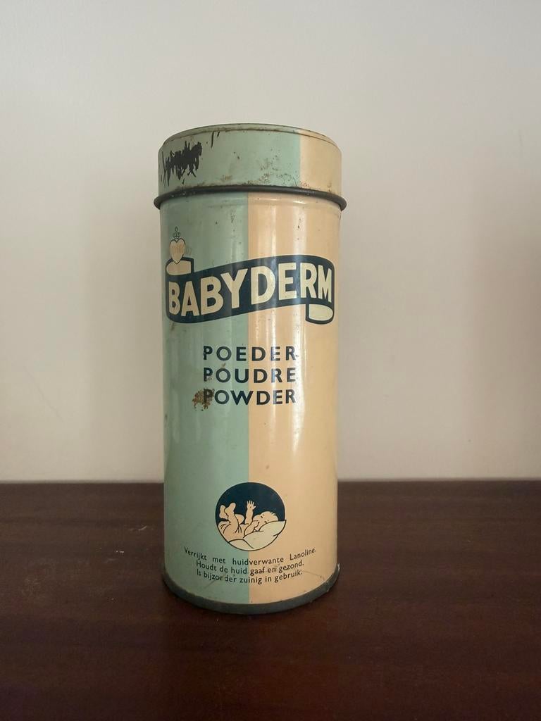 Babyderm blikje poederblik, Verzamelen, Ophalen of Verzenden, Zo goed als nieuw, Overige