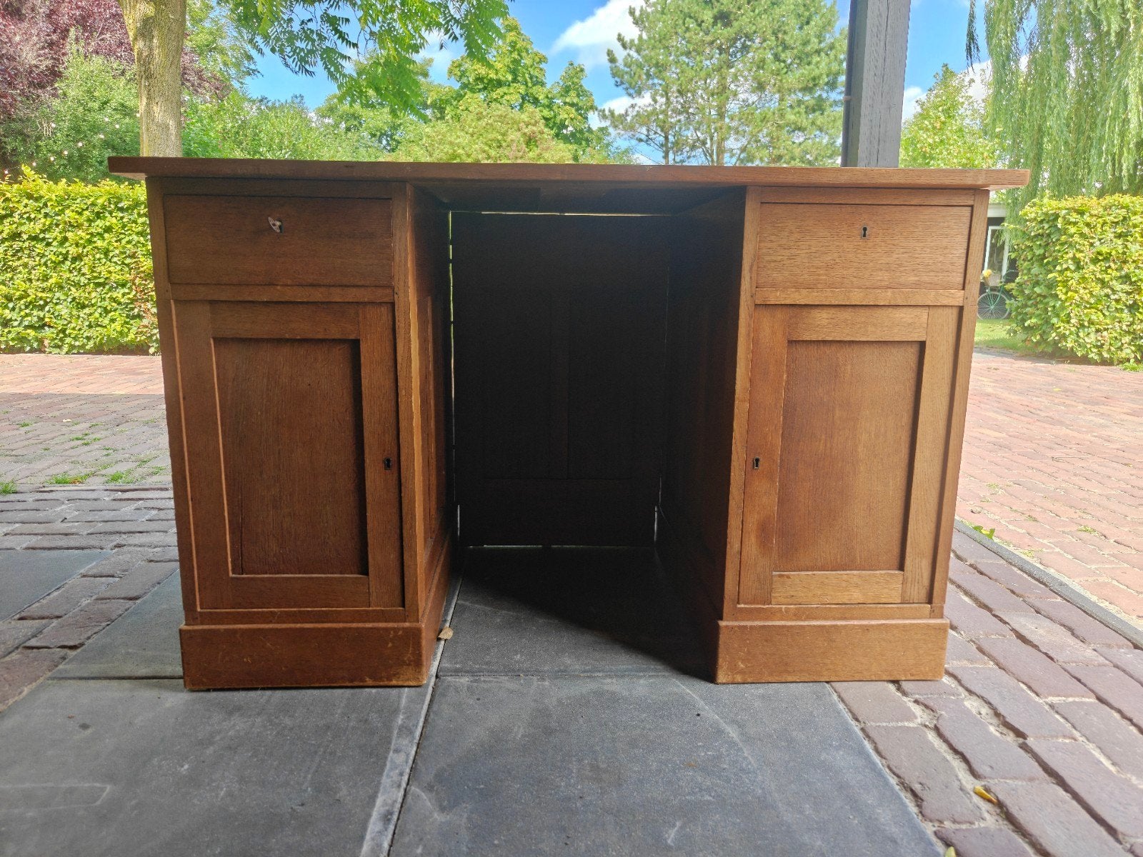 Antiek eiken bureau(tje), Antiek en Kunst, Ophalen