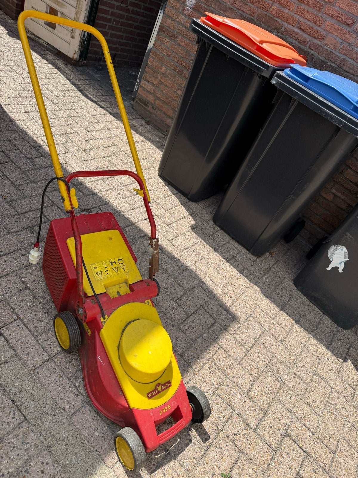 Wolf Garten 2.32 E Elektrische Grasmaaier, Tuin en Terras, Grasmaaiers, Ophalen, Cirkelmaaier, Gebruikt, Elektrische grasmaaier