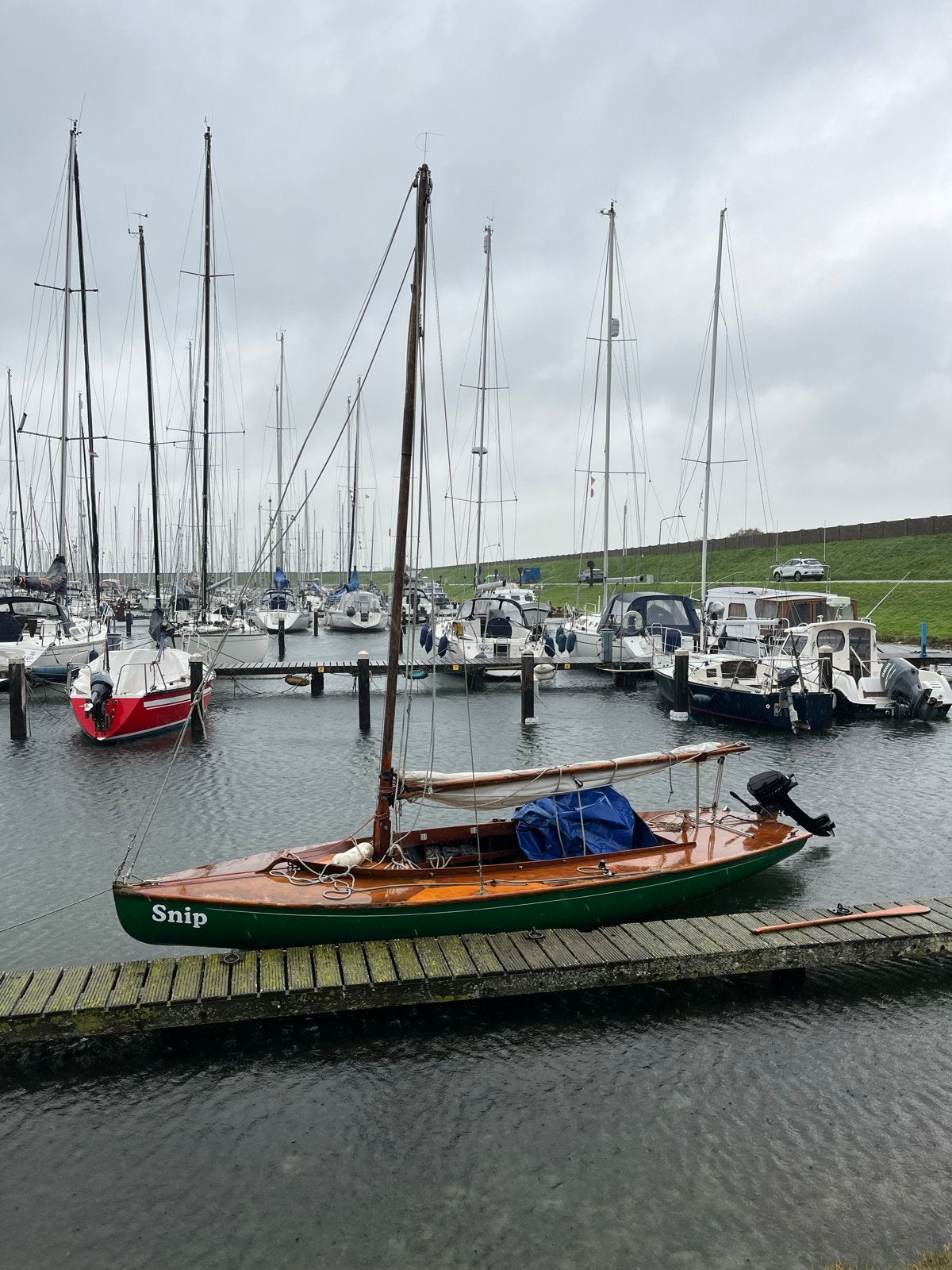 Leuke 16 kwadraat zeilboot, Watersport en Boten, Ophalen, Gebruikt, Fok, 16m² klasse