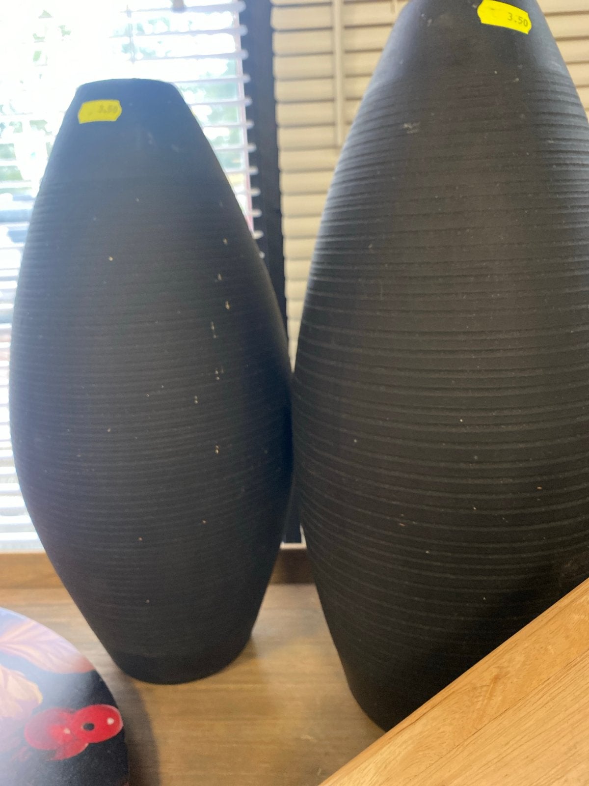 Set van 2 zwarte decoratieve vazen, Ophalen