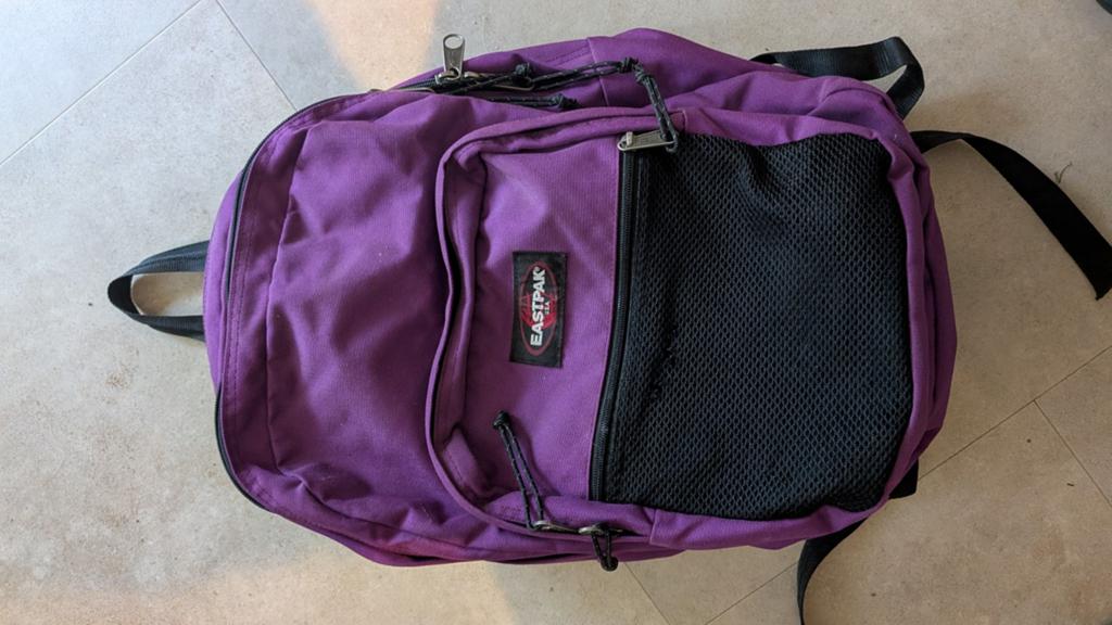 Paarse grote Eastpak rugzak., Sieraden, Tassen en Uiterlijk, Tassen | Rugtassen, Ophalen, Zo goed als nieuw, Eastpak