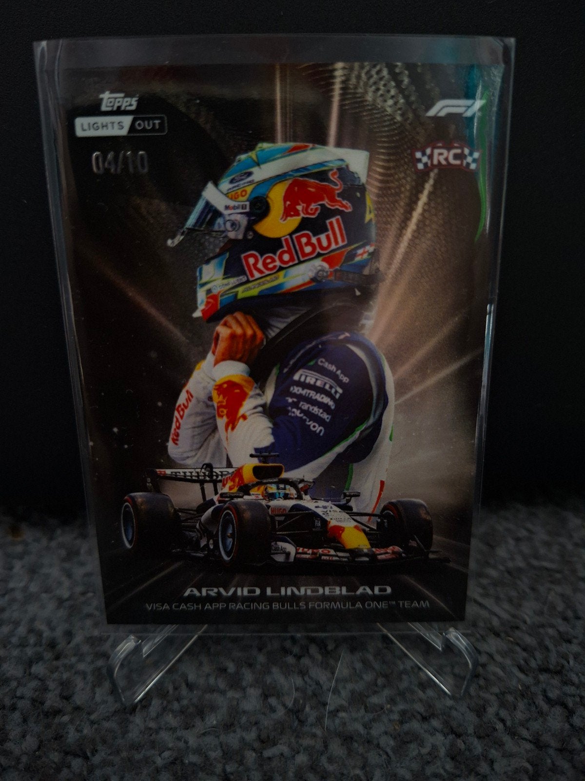 Topps F1 Lights Out 2026 Arvid Lindblad Rookie Card /10, Ophalen of Verzenden, Nieuw, Losse kaart