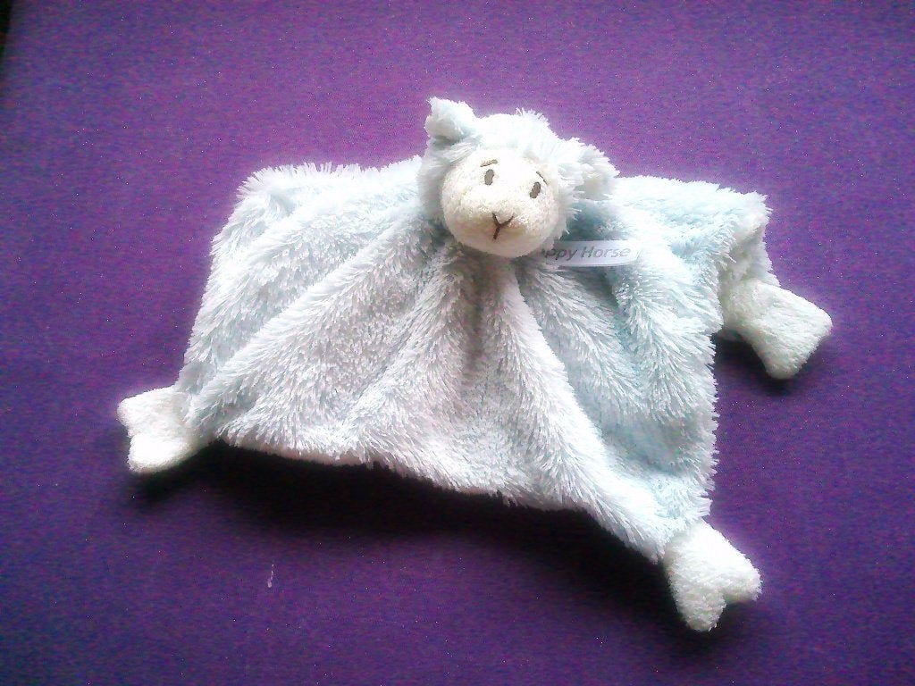 HAPPY HORSE Knuffeldoekje SCHAAP LAMMY. BLAUW **Nieuw**, Blauw, Nieuw, Ophalen of Verzenden, Met label