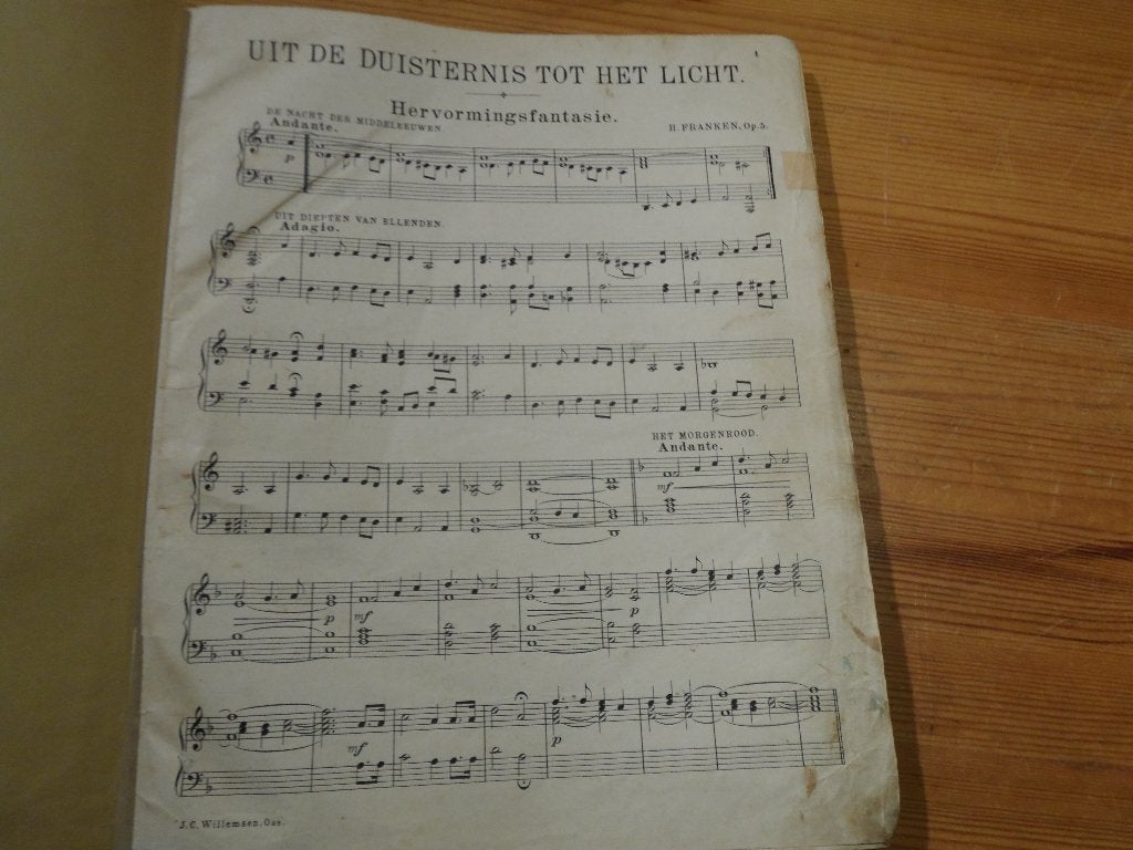 H. Franken / orgelius / nauta / wagner / sullivan ….., Gebruikt, Orgel, Klassiek, Ophalen of Verzenden