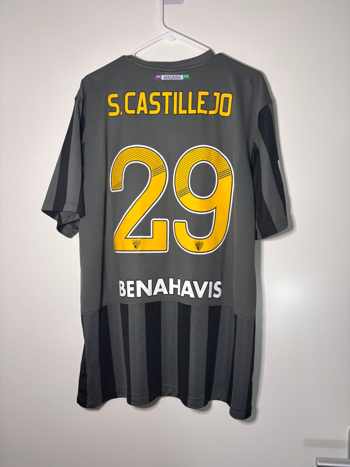 Malaga CF 2014/15 Samu Castillejo #29 voetbal shirt XL, Maat XL, Verzenden, Zo goed als nieuw, Shirt