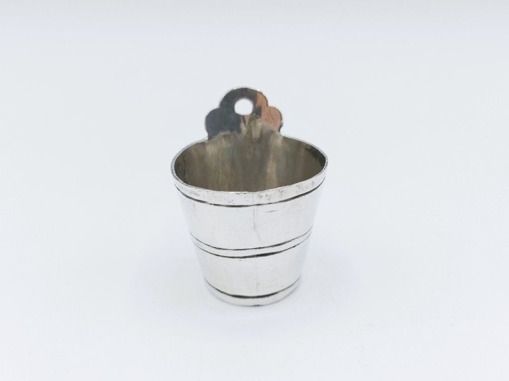 Zilveren miniatuur zeepbakje, Haarlem, ca. 1705, Antiek en Kunst, Verzenden, Zilver