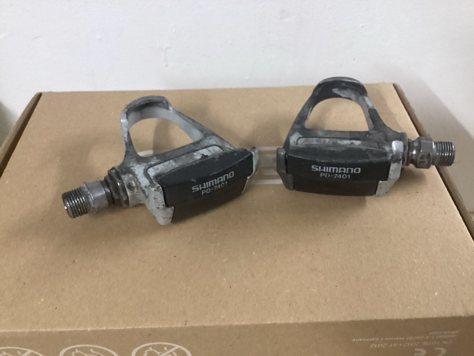 Shimano PD-7401 pedalen, Crankstel of Pedalen, Gebruikt, Verzenden, Aluminium