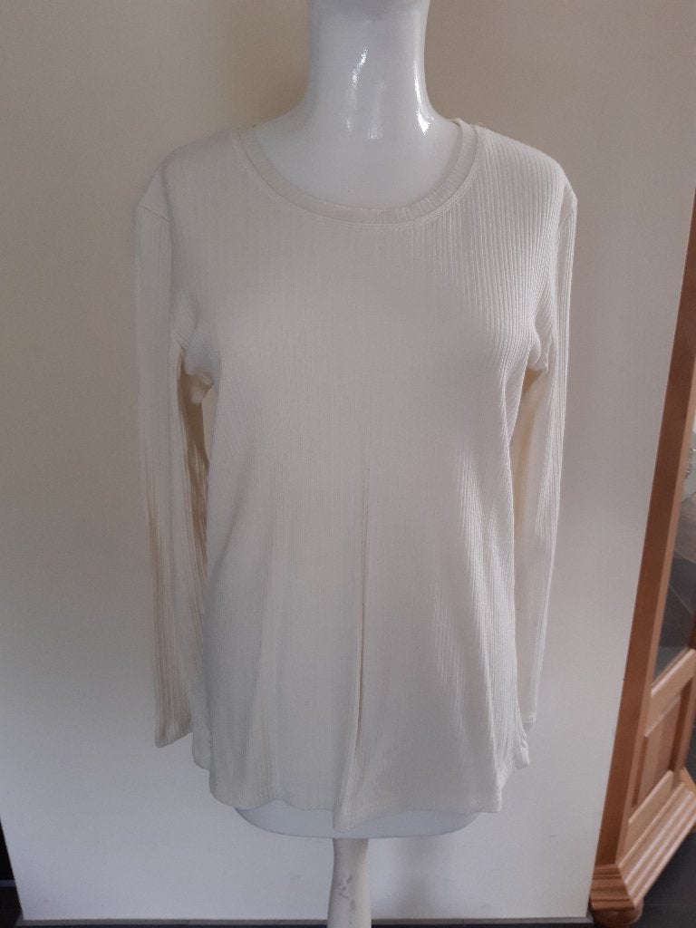 SHIRT, FRAPP, MAAT 42, kleur ecru, Beige, Maat 42/44 (L), Ophalen of Verzenden, Korte mouw