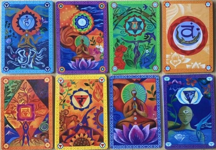 Chakra meditatiekaarten swami Saradananda - ZGAN, Boeken, Tarot of Kaarten leggen, Overige typen, Ophalen of Verzenden, Zo goed als nieuw
