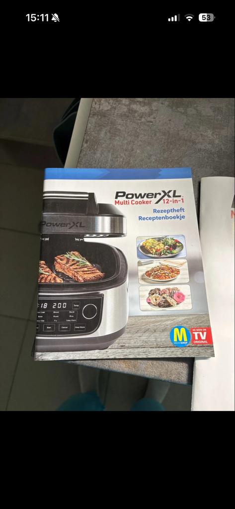 PowerXL Multi Cooker 12-in-1 Airfryer, Witgoed en Apparatuur, Slowcookers, Ophalen, Zo goed als nieuw
