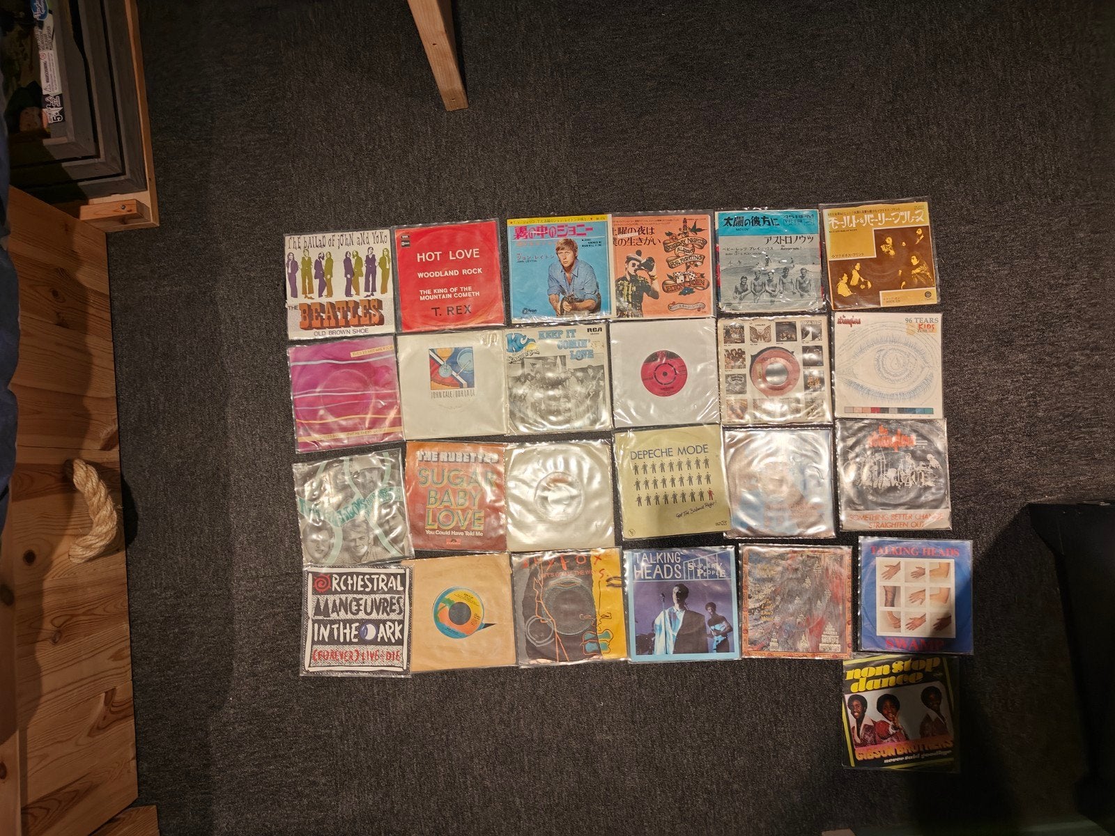 50 Singles - Beatles, Beach Boys, T. Rex etc (+ Japanse), Cd's en Dvd's, Vinyl Singles, Gebruikt, 7 inch, Single, Ophalen of Verzenden