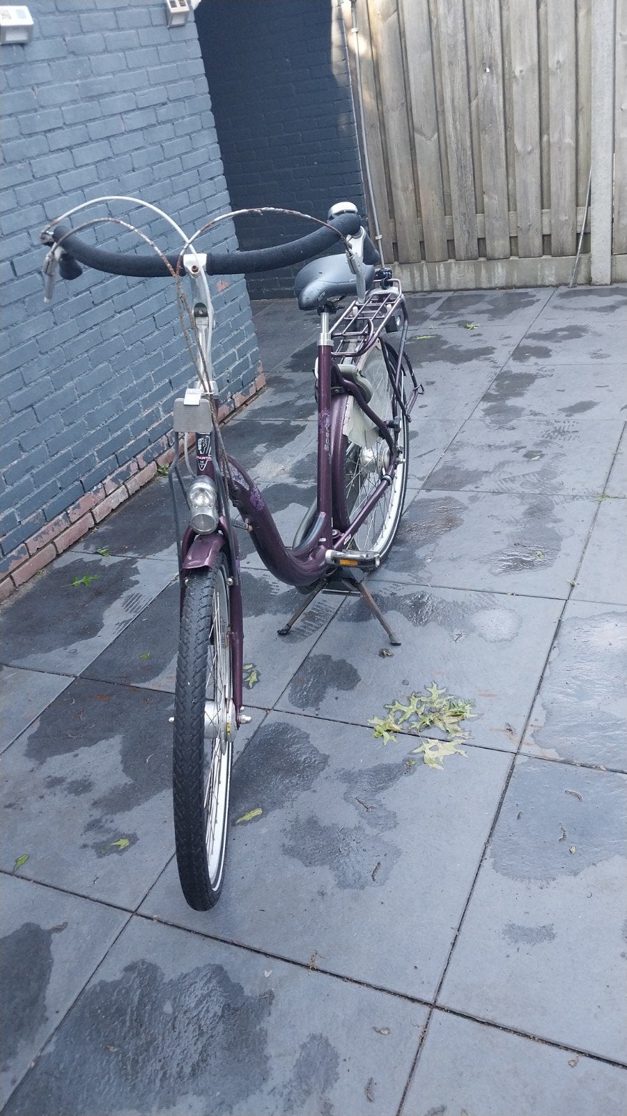 Damesfiets - Paars - Goede staat, Overige merken, Velgrem, Ophalen of Verzenden, 50 tot 53 cm
