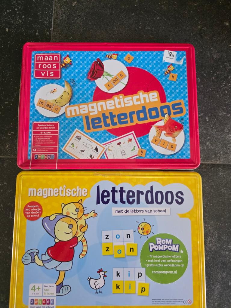 Magnetische Letterdoos - Leer Spellen en Lezen, Ophalen of Verzenden, Gebruikt, Taal en Lezen