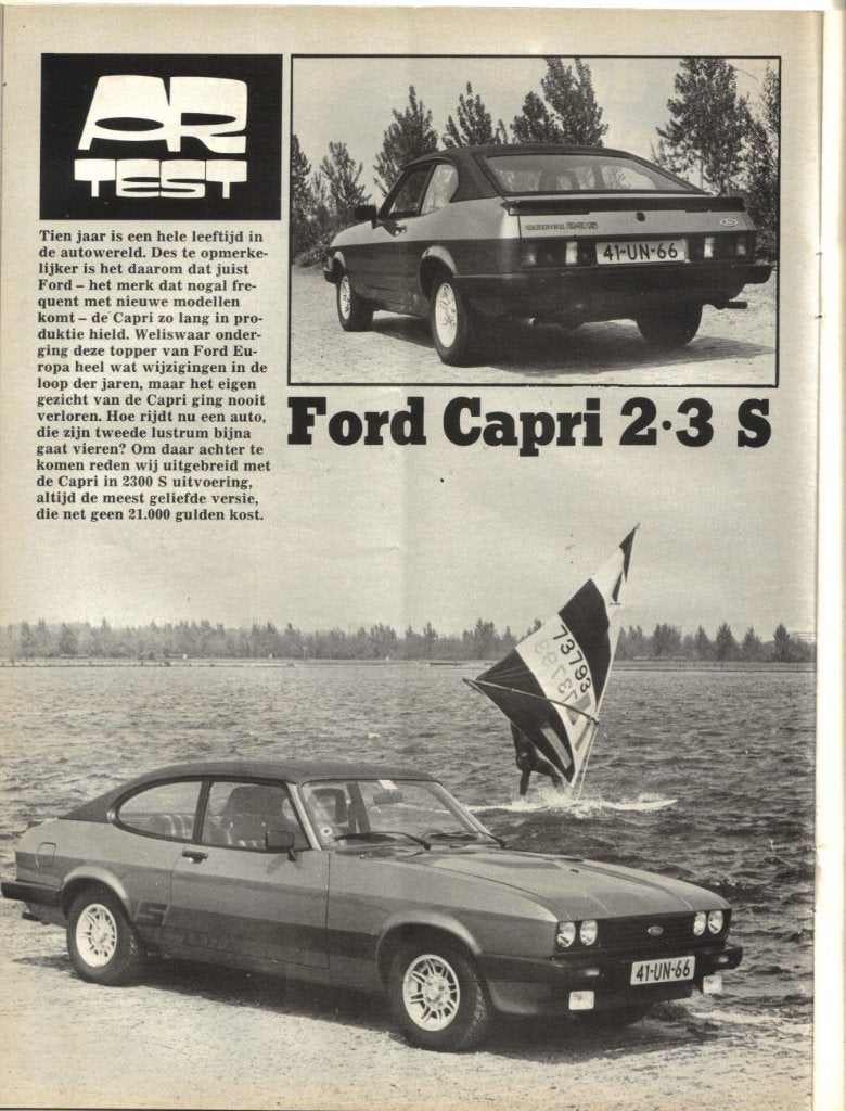 Autorevue test Ford Capri 2300 S Mei 1978, Ophalen of Verzenden, Gelezen, Ford