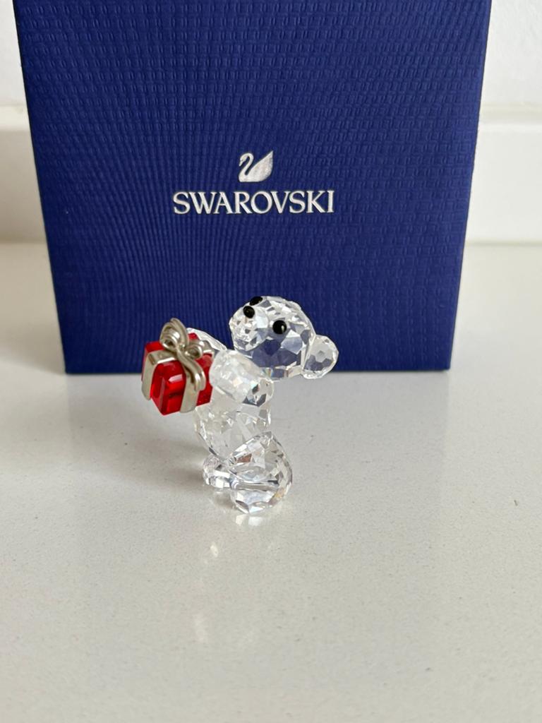 Swarovski kris beer met cadeau, Verzamelen, Swarovski, Ophalen of Verzenden, Zo goed als nieuw, Figuurtje
