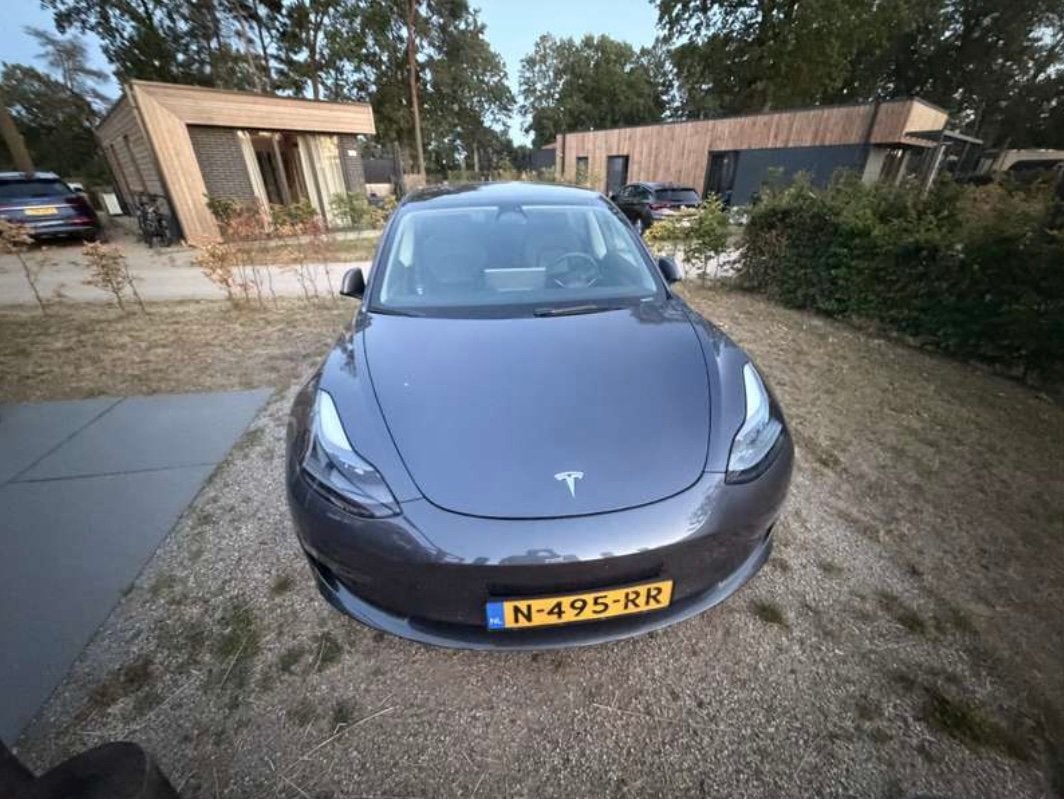 Tesla Model 3 2021 Grijs, Auto's, Automaat, Zwart, Origineel Nederlands, Elektrisch