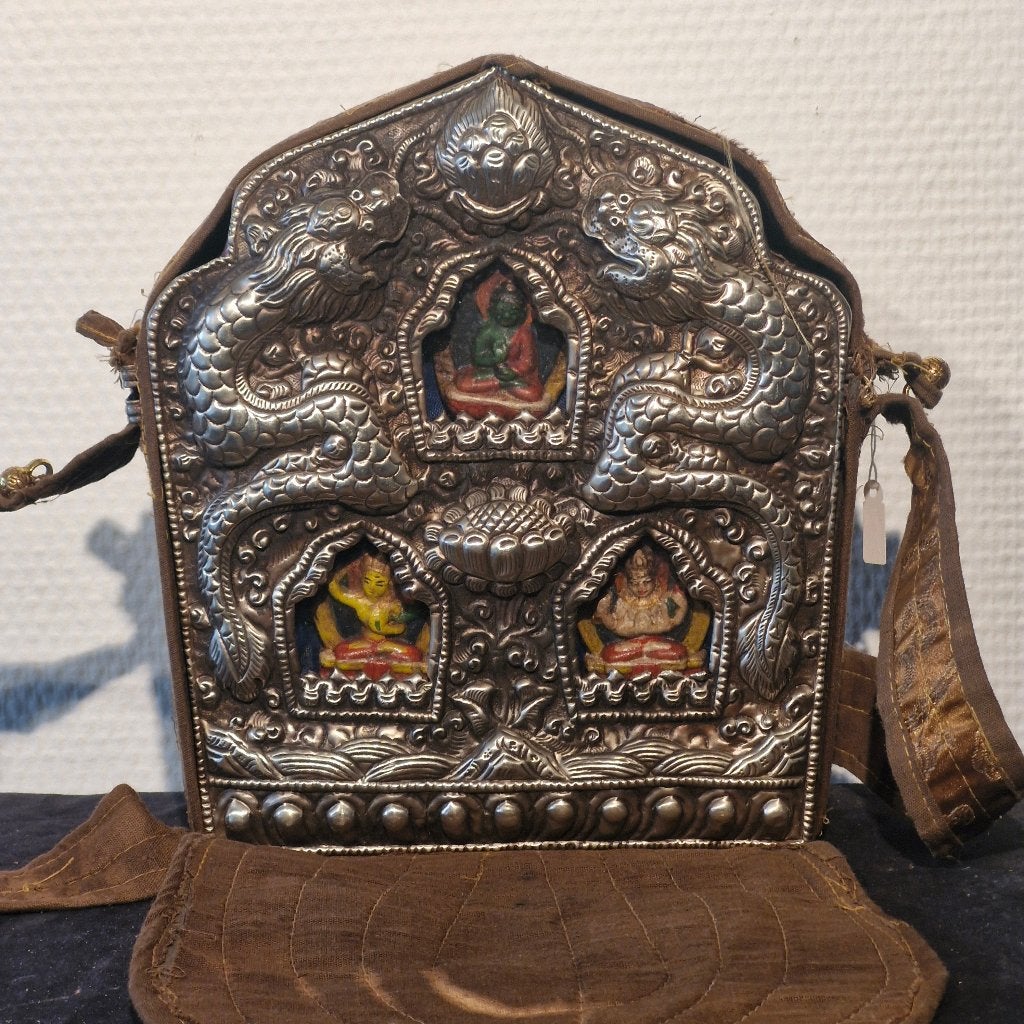 tibetaanse Ghau, Tibet, Doos, Meerkleurig, Overige materialen