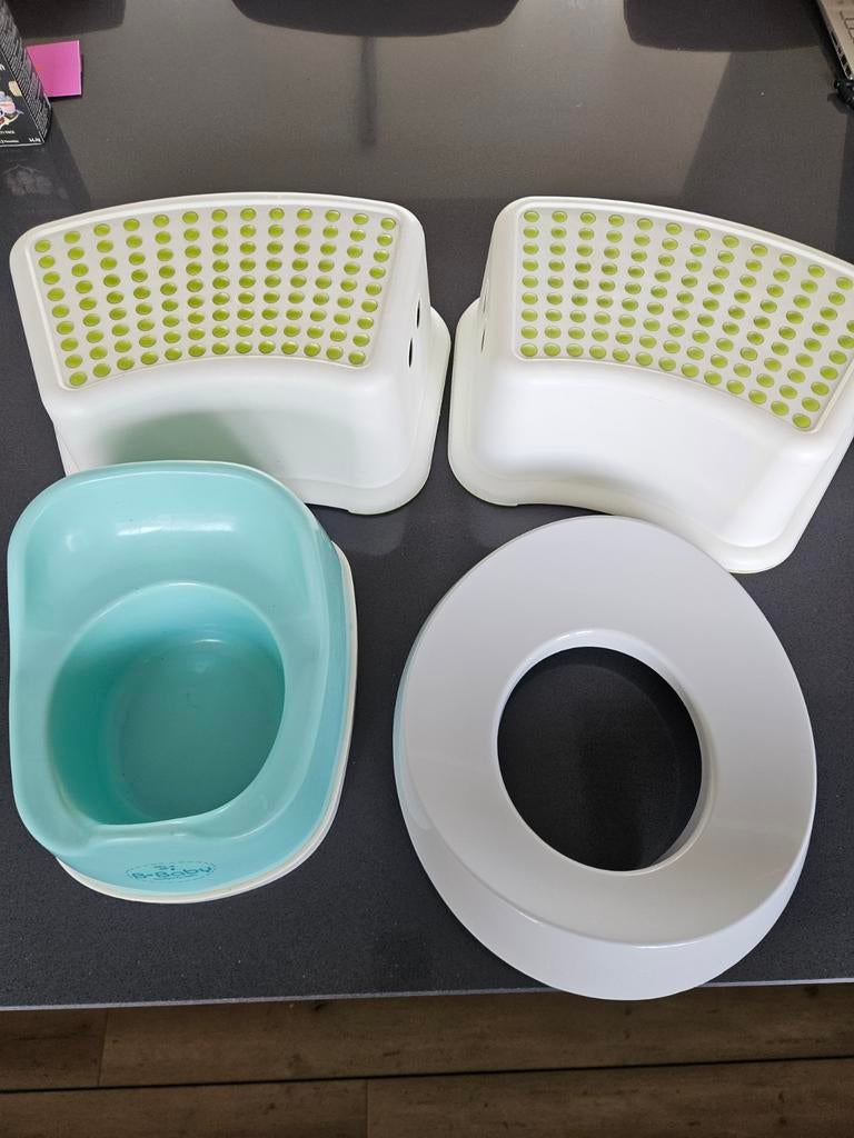 WC potje, wc bril verkleiner en 2 opstapjes - complete set, Ophalen of Verzenden, Gebruikt