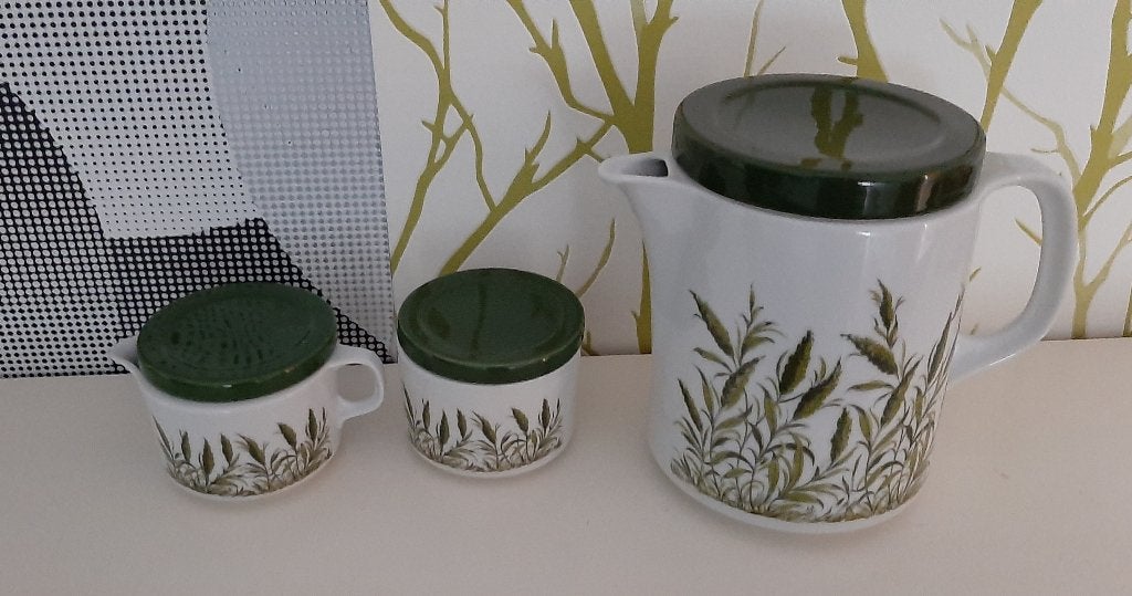 Theepot met suikerpotje en melkkan Bavaria, Ophalen, Gebruikt, Overige merken, Porselein