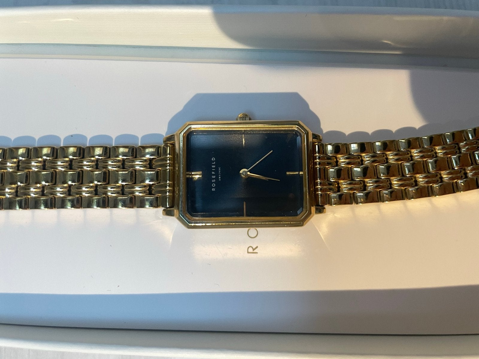 Rosefield horloge goudkleurig, Staal, Polshorloge, Zo goed als nieuw, Ophalen