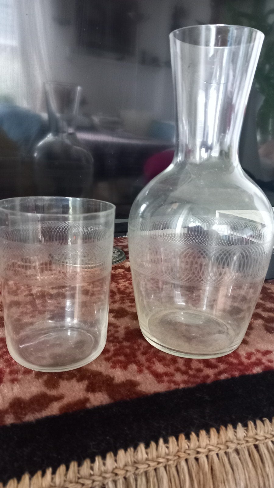 drinkfles / fles met glas, Ophalen