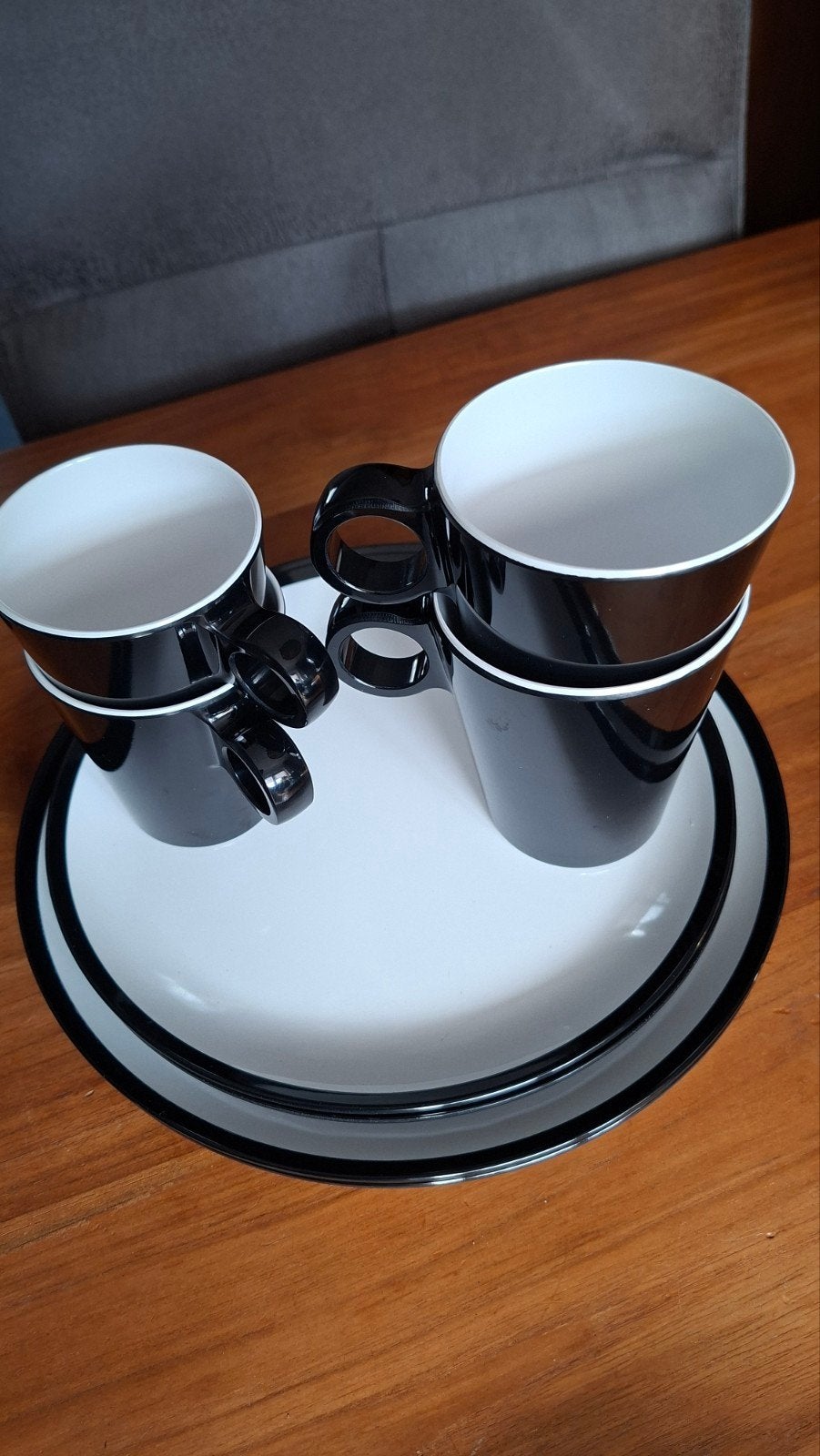 Mepal Flow servies - Zwart en Turquoise (20-delig), Ophalen, Zo goed als nieuw