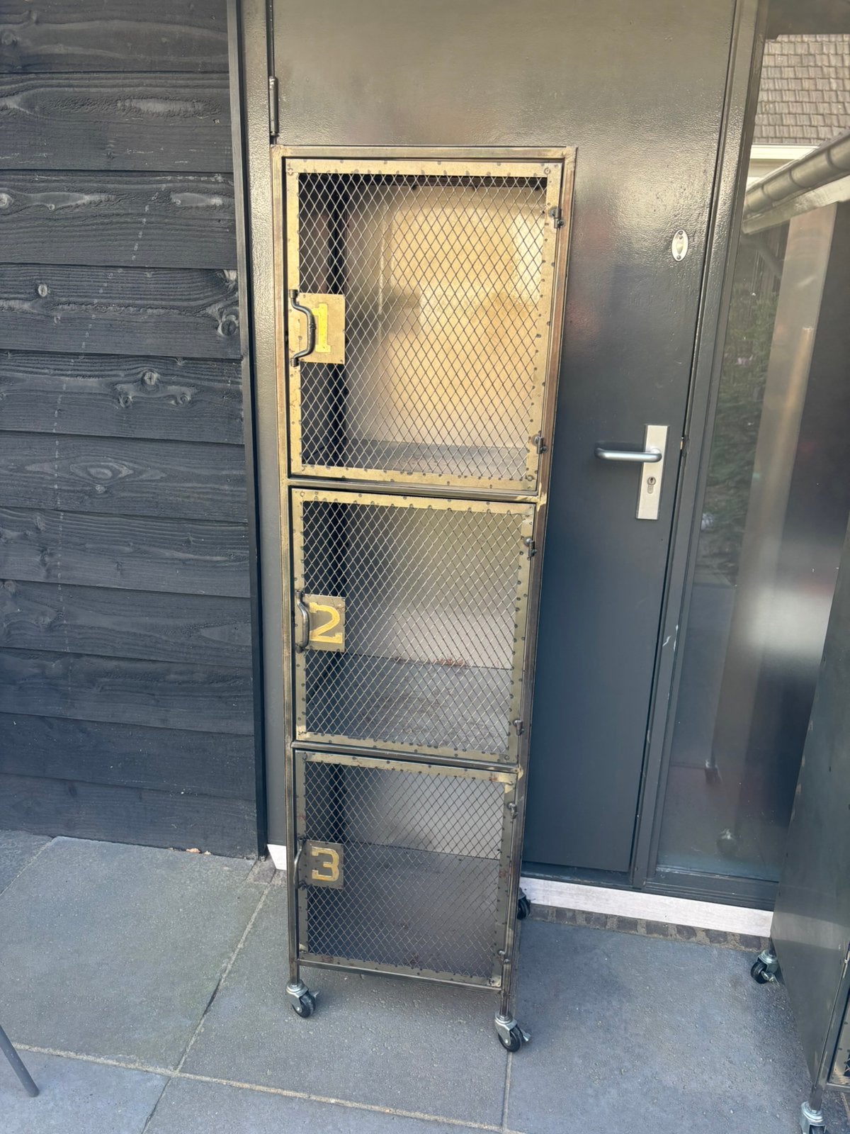 Stoere industriële vintage lockerkast PTMD, Ophalen, Gebruikt, Vintage