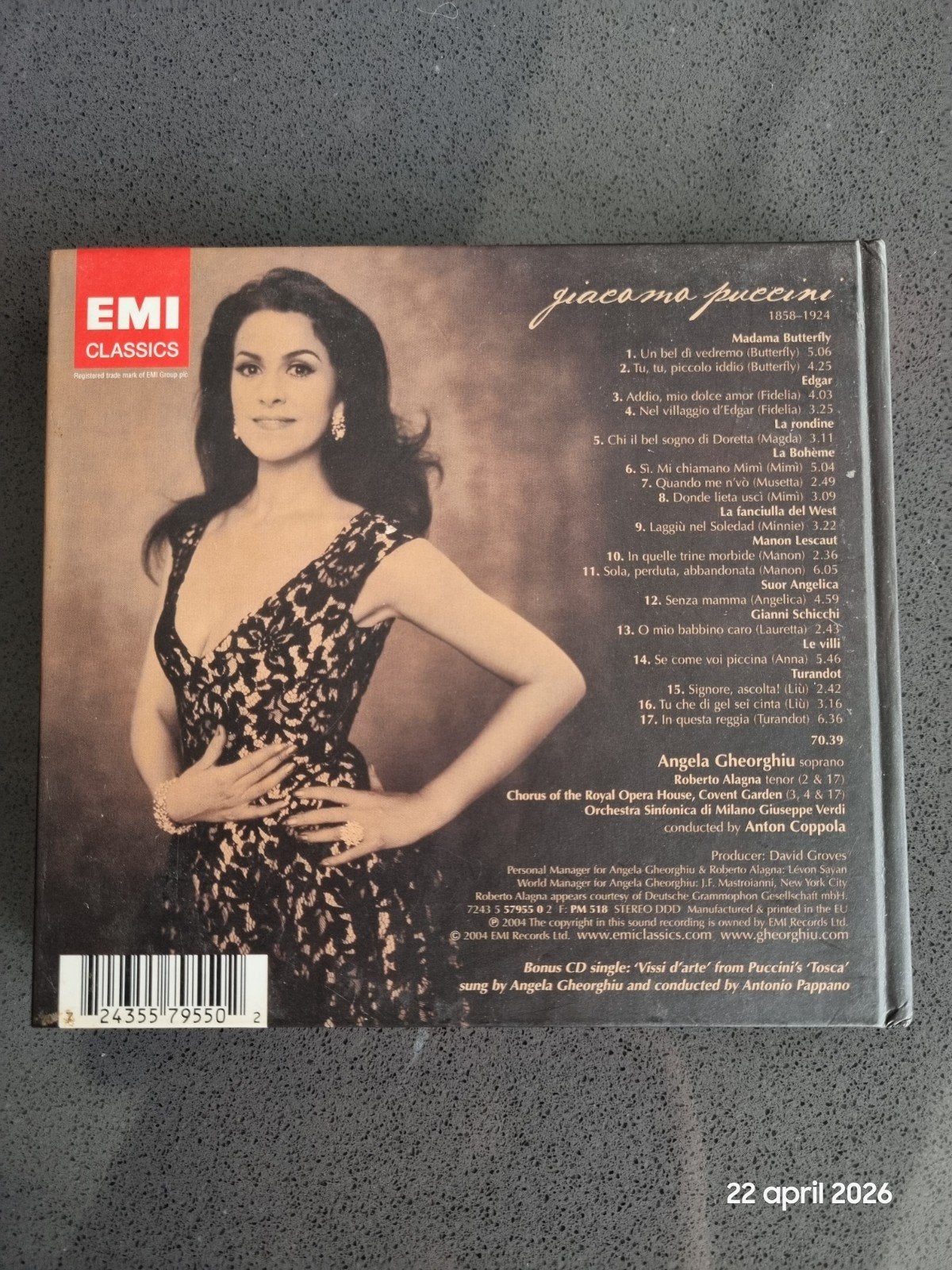 Dubbel CD van Puccini, Ophalen of Verzenden, Zo goed als nieuw