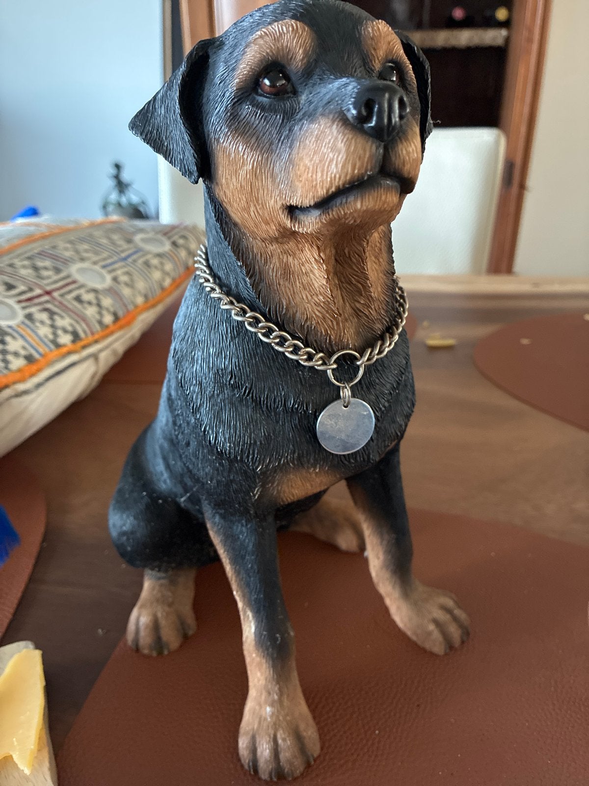 Schitterend Leonardo Rottweiler beeldje - The Leonardo Colle, Ophalen, Zwart, Steen/keramiek, Klassiek