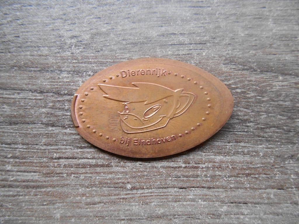Pressed pennie Dierenrijk bij Eindhoven Pressed penny, Ophalen of Verzenden, Overige materialen, Nederland