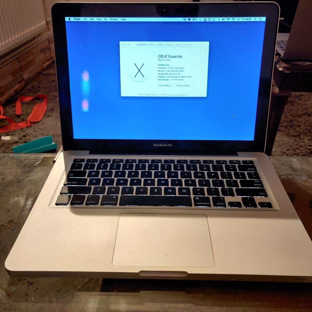 MacBook Pro 13" Early 2011, Computers en Software, Apple Macbooks, Ophalen, 13 inch, MacBook Pro, 2 tot 3 Ghz