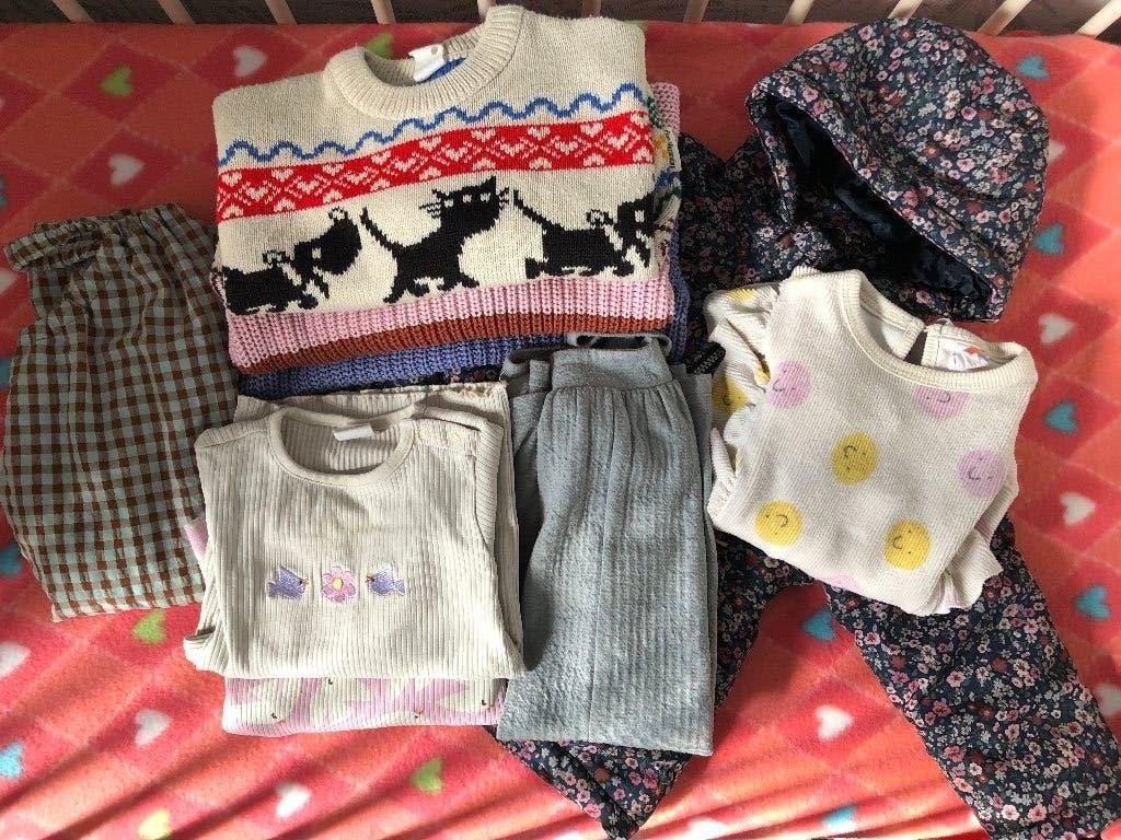 Leuk kledingpakket ( met jasje) meisje maat 92, Ophalen of Verzenden, Gebruikt, Maat 92