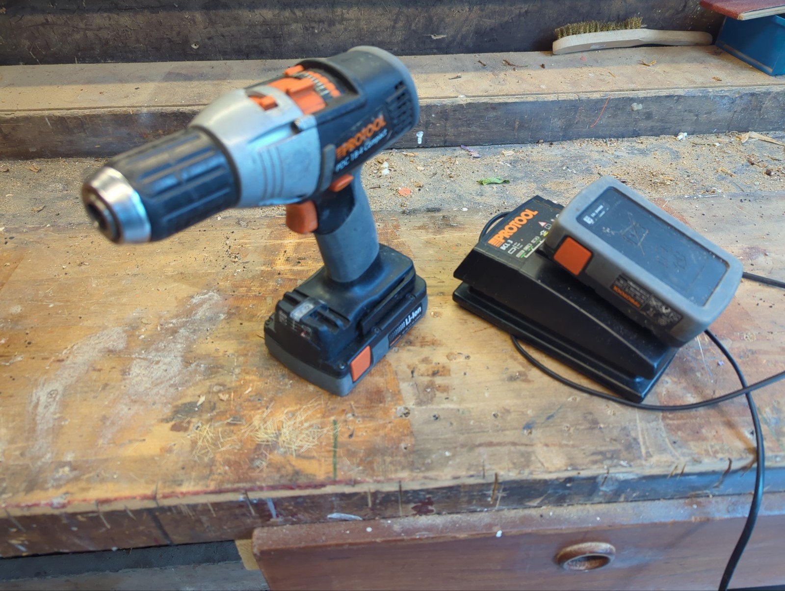 Protool Festool 18V accuboor, Ophalen of Verzenden, Gebruikt, Minder dan 400 watt, Boor- en Schroefmachine