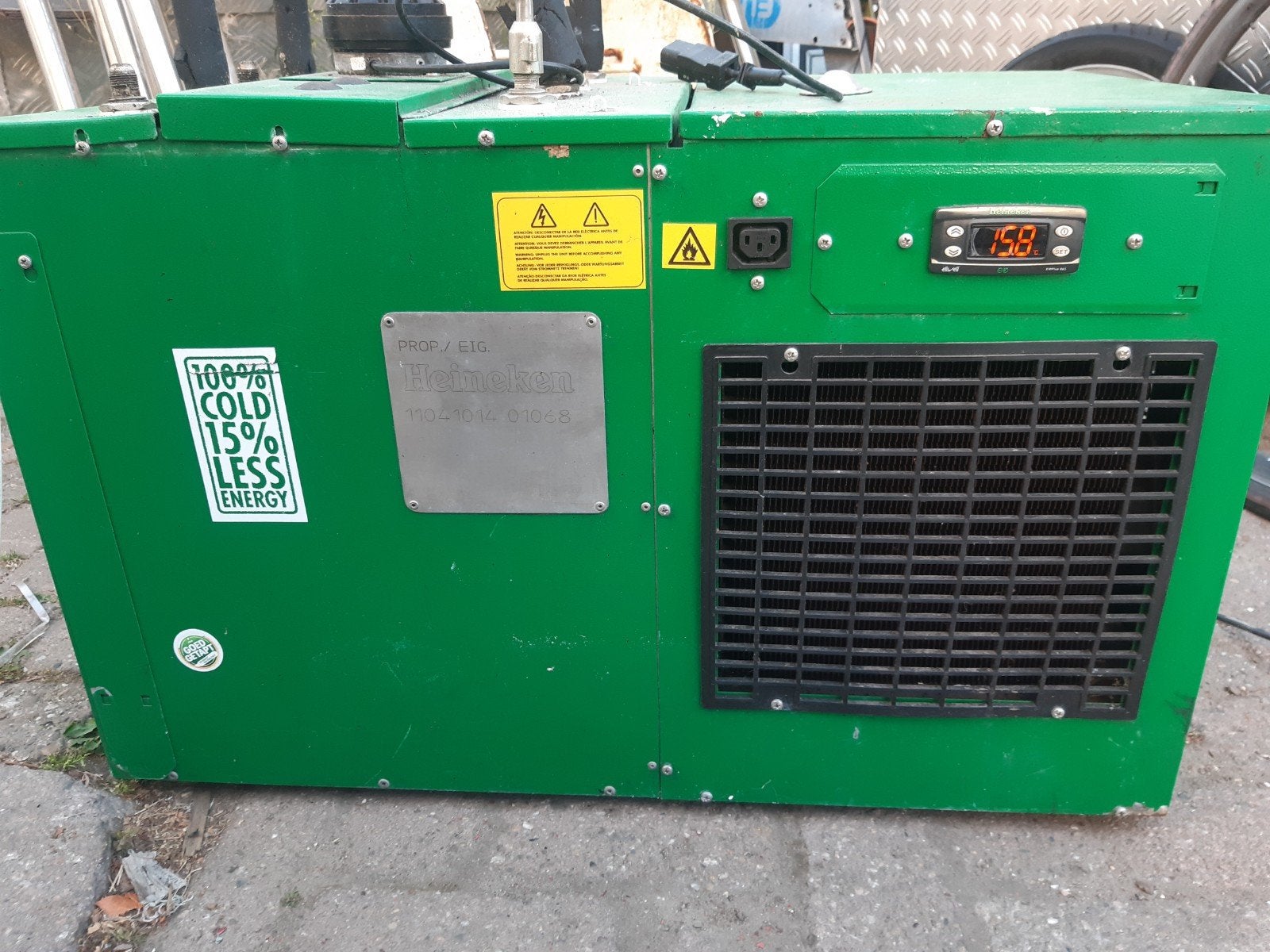 Efficold H-100 Heineken Koelunit - Zo goed als nieuw, Zonder vriesvak, Minder dan 85 cm, 200 liter of meer, 60 cm of meer