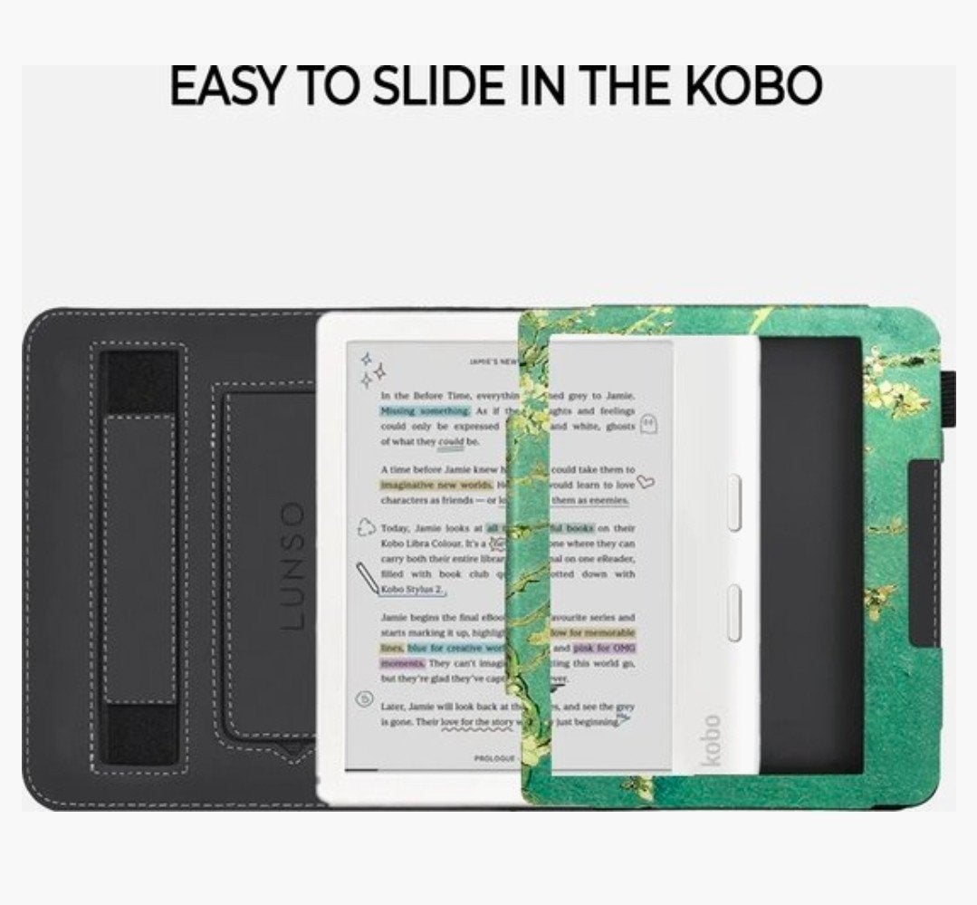 Kobo Hoes 7 inch - Van Gogh 'Bloesem' Stijl, Ophalen of Verzenden, Nieuw, 7 inch