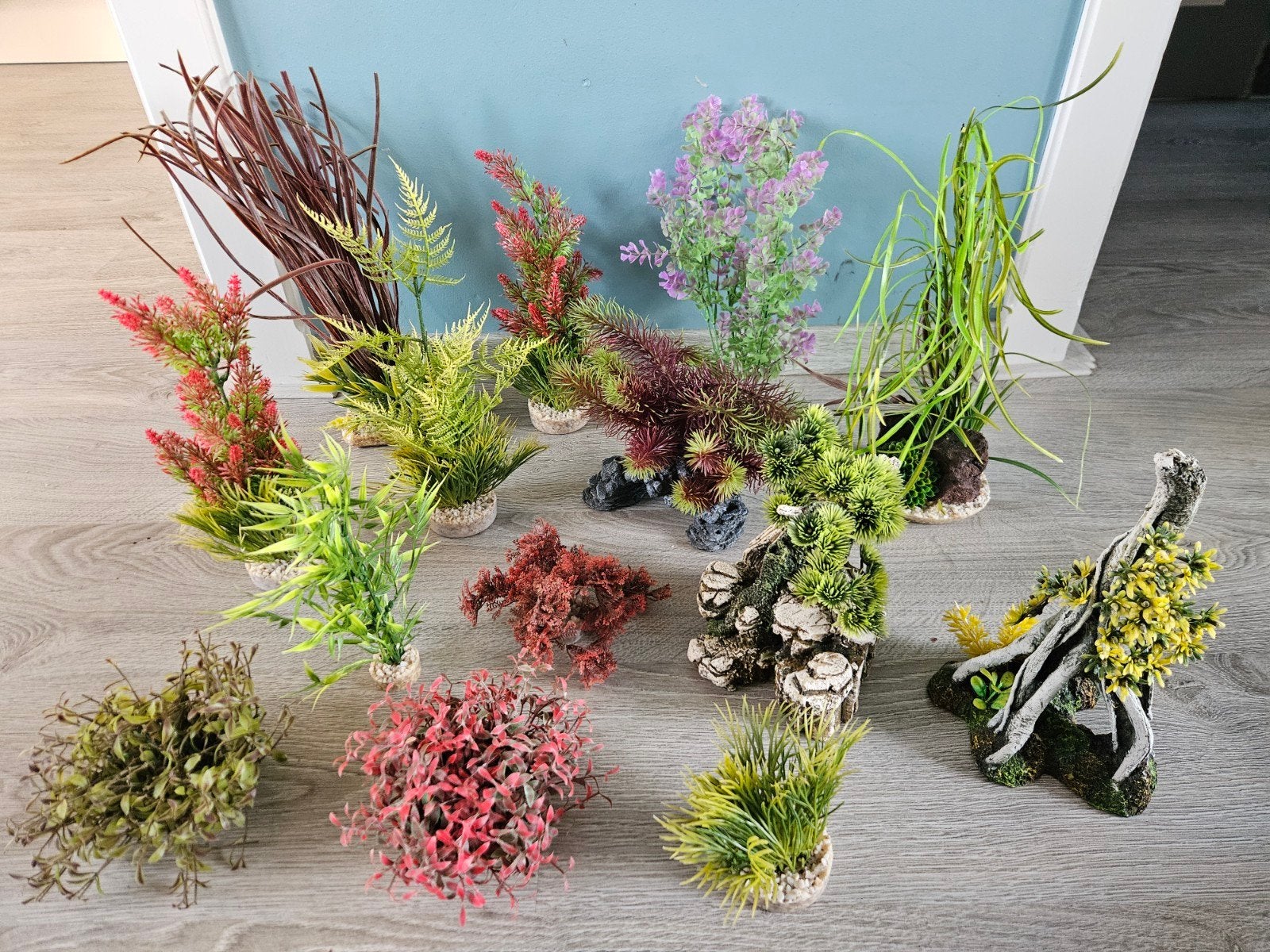 diverse decoratie aquarium, Ophalen, Plant(en), Steen of Hout